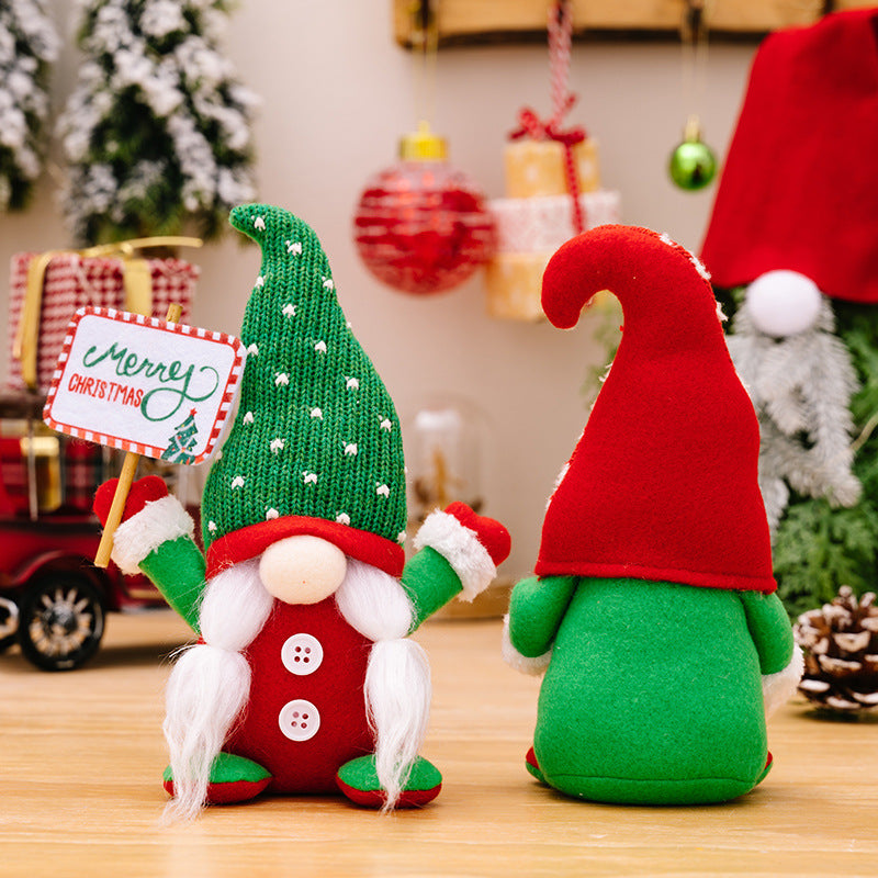 Wholesale Christmas Cactus Gnome Ornaments Christmas Tree Faceless Doll
